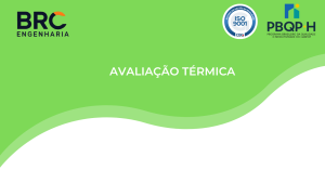 Avaliação Térmica Avaliação Térmica